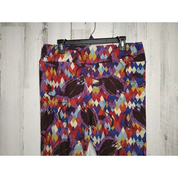 Lularoe Maleficent Dragon Leggings TC2 Diamond Multicolor - Picture 3 of 9
